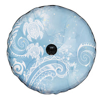 Aloha Hawaii Turtles Floral Spare Tire Cover Aqua Marbles Glaze