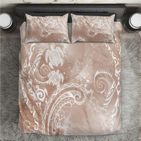 Aloha Hawaii Turtles Floral Bedding Set Taupe Marbles Glaze