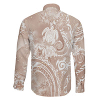 Aloha Hawaii Turtles Floral Family Matching Summer Maxi Dress and Hawaiian Shirt Taupe Marbles Glaze