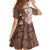 Tahiti Islands Polynesian Plumeria Family Matching Mermaid Dress and Hawaiian Shirt Tahitian Vahine 'Ote'a - Beige