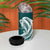 Tahiti Islands Polynesian Plumeria 4 in 1 Can Cooler Tumbler Tahitian Vahine 'Ote'a - Teal