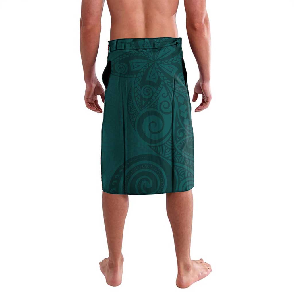 Tahiti Islands Polynesian Plumeria Lavalava Tahitian Vahine 'Ote'a - Teal