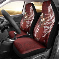 Tahiti Islands Polynesian Plumeria Car Seat Cover Tahitian Vahine 'Ote'a - Scarlet LT7 - Polynesian Pride