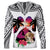 Polynesian Long Sleeve Shirt Dog Lover With Beagle - Sunset At The Beach White Ver LT7 - Polynesian Pride