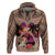 Polynesian Hoodie Dog Lover With Beagle - Sunset At The Beach Brown Ver LT7 Brown - Polynesian Pride