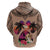 Polynesian Hoodie Dog Lover With Beagle - Sunset At The Beach Brown Ver LT7 - Polynesian Pride