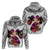 Polynesian Hoodie Dog Lover With Border Collie - Sunset At The Beach White Ver LT7 - Polynesian Pride