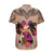 Polynesian Hawaiian Shirt Dog Lover With Border Collie - Sunset At The Beach Brown Ver LT7 Brown - Polynesian Pride