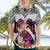 Polynesian Hawaiian Shirt Dog Lover With German Shepherd - Sunset At The Beach White Ver LT7 - Polynesian Pride