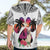 Polynesian Hawaiian Shirt Dog Lover With German Shepherd - Sunset At The Beach White Ver LT7 - Polynesian Pride