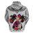 Polynesian Hoodie Dog Lover With German Shepherd - Sunset At The Beach White Ver LT7 - Polynesian Pride