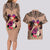 Polynesian Couples Matching Long Sleeve Bodycon Dress and Hawaiian Shirt Dog Lover With German Shepherd - Sunset At The Beach Brown Ver LT7 - Polynesian Pride