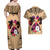 Polynesian Couples Matching Off Shoulder Maxi Dress and Hawaiian Shirt Dog Lover With Samoyed - Sunset At The Beach LT7 - Polynesian Pride