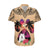 Polynesian Hawaiian Shirt Dog Lover With Samoyed - Sunset At The Beach LT7 Coral - Polynesian Pride