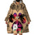 Polynesian Wearable Blanket Hoodie Dog Lover With Samoyed - Sunset At The Beach LT7 - Polynesian Pride