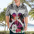 Polynesian Hawaiian Shirt Dog Lover With Samoyed - Sunset At The Beach White Ver LT7 - Polynesian Pride