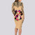 Polynesian Long Sleeve Bodycon Dress Dog Lover With Shiba Inu - Sunset At The Beach LT7 - Polynesian Pride