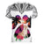 Polynesian Women V Neck T Shirt Dog Lover With Shiba Inu - Sunset At The Beach White Ver LT7 - Polynesian Pride