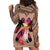 Polynesian Hoodie Dress Dog Lover With Shiba Inu - Sunset At The Beach Brown Ver LT7 - Polynesian Pride