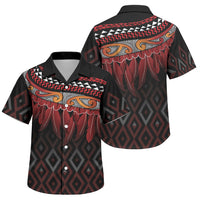 Aotearoa Maori Ngapuhi Iwi Family Matching Long Sleeve Bodycon Dress and Hawaiian Shirt Korowai Tukutuku Kaokao Motifs