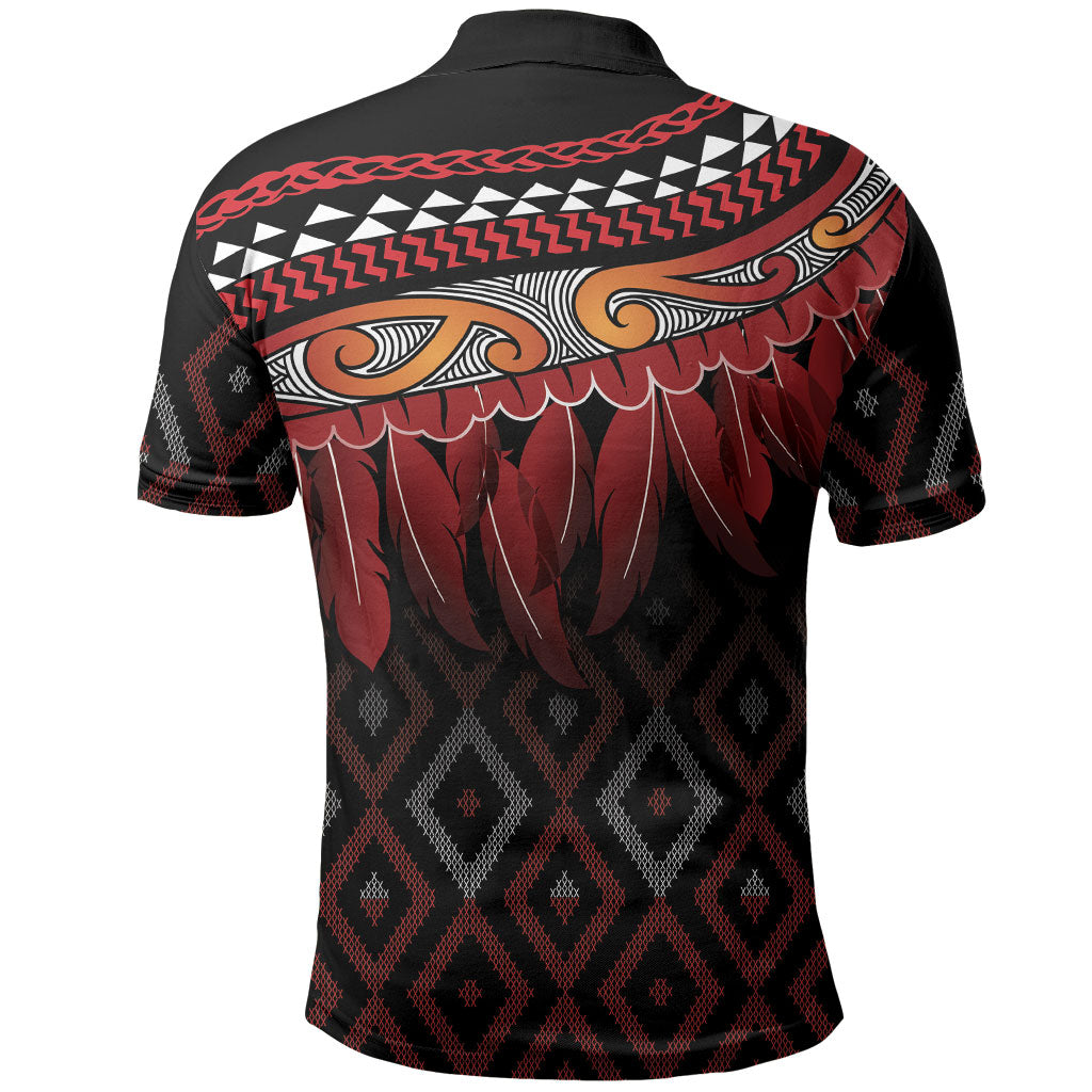 Aotearoa Maori Ngapuhi Iwi Polo Shirt Korowai Tukutuku Kaokao Motifs