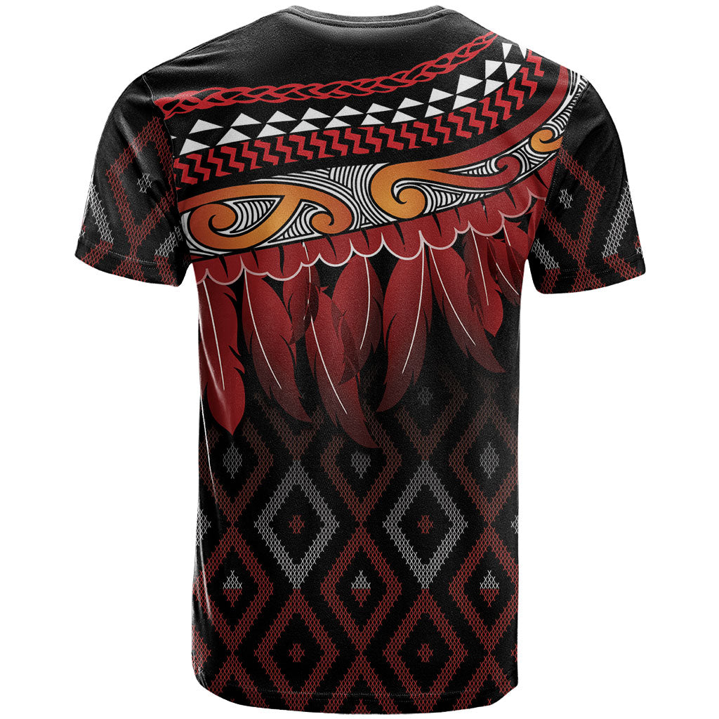 Aotearoa Maori Ngapuhi Iwi T Shirt Korowai Tukutuku Kaokao Motifs