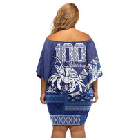 Queen Salote College 100th Anniversary Family Matching Off Shoulder Short Dress and Hawaiian Shirt QSC Royal Girls - Polynesian Pride