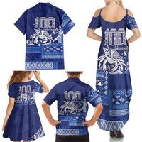 Queen Salote College 100th Anniversary Family Matching Summer Maxi Dress and Hawaiian Shirt QSC Royal Girls - Polynesian Pride