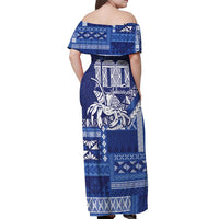 Queen Salote College 100th Anniversary Off Shoulder Maxi Dress QSC Royal Girls - Polynesian Pride
