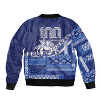 Queen Salote College 100th Anniversary Sleeve Zip Bomber Jacket QSC Royal Girls - Polynesian Pride
