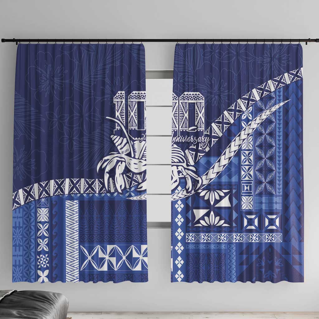 Queen Salote College 100th Anniversary Window Curtain QSC Royal Girls - Polynesian Pride