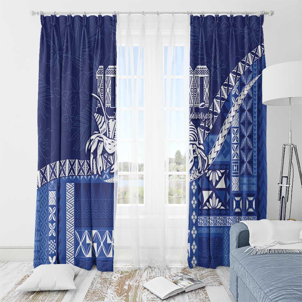 Queen Salote College 100th Anniversary Window Curtain QSC Royal Girls - Polynesian Pride