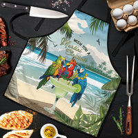 Wish You A Merry Martini Christmas Apron Cocktail Parrot-dise LT7 Multicolor - Polynesian Pride