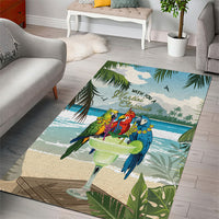 Wish You A Merry Martini Christmas Area Rug Cocktail Parrot-dise LT7 - Polynesian Pride
