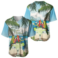 Wish You A Merry Martini Christmas Baseball Jersey Cocktail Parrot-dise LT7 - Polynesian Pride