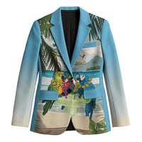 Wish You A Merry Martini Christmas Blazer Cocktail Parrot-dise LT7 Unisex Multicolor - Polynesian Pride