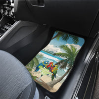 Wish You A Merry Martini Christmas Car Mats Cocktail Parrot-dise LT7 - Polynesian Pride