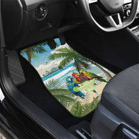 Wish You A Merry Martini Christmas Car Mats Cocktail Parrot-dise LT7 - Polynesian Pride