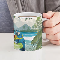 Wish You A Merry Martini Christmas Ceramic Mug Cocktail Parrot-dise LT7 - Polynesian Pride