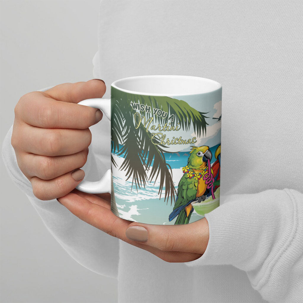 Wish You A Merry Martini Christmas Ceramic Mug Cocktail Parrot-dise LT7 - Polynesian Pride
