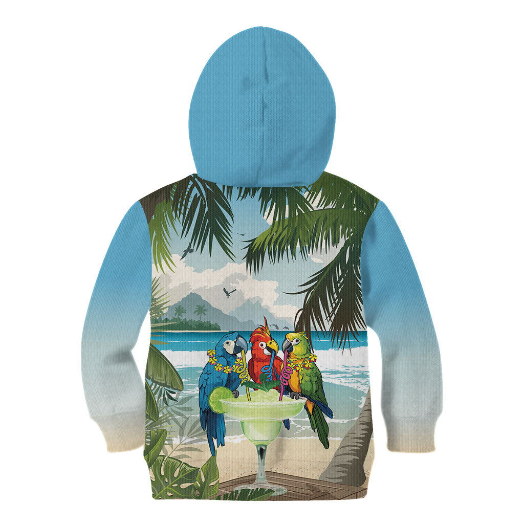 Wish You A Merry Martini Christmas Kid Hoodie Cocktail Parrot-dise LT7 - Polynesian Pride