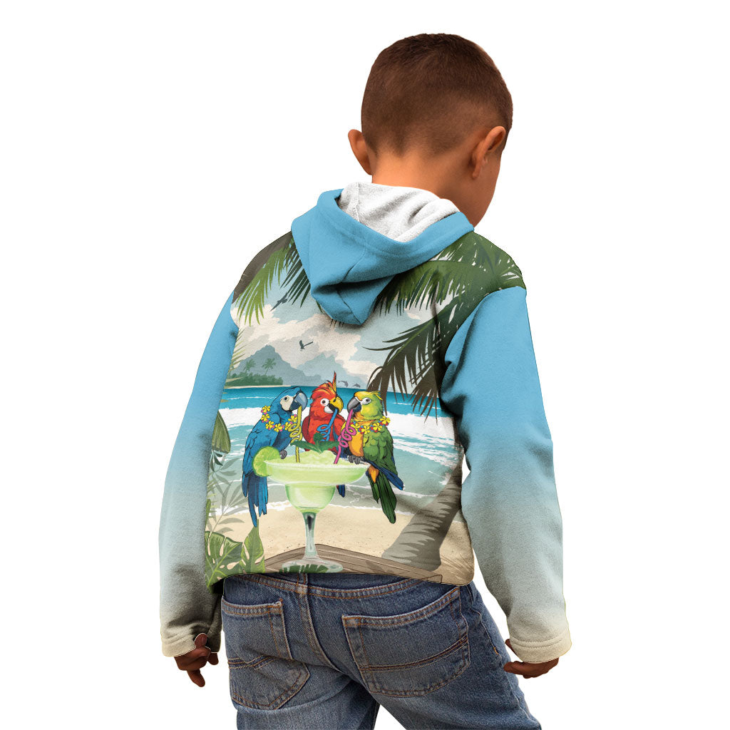 Wish You A Merry Martini Christmas Kid Hoodie Cocktail Parrot-dise LT7 - Polynesian Pride
