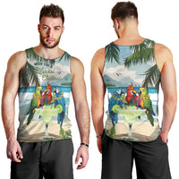 Wish You A Merry Martini Christmas Men Tank Top Cocktail Parrot-dise LT7 - Polynesian Pride