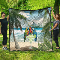 Wish You A Merry Martini Christmas Quilt Cocktail Parrot-dise LT7 - Polynesian Pride