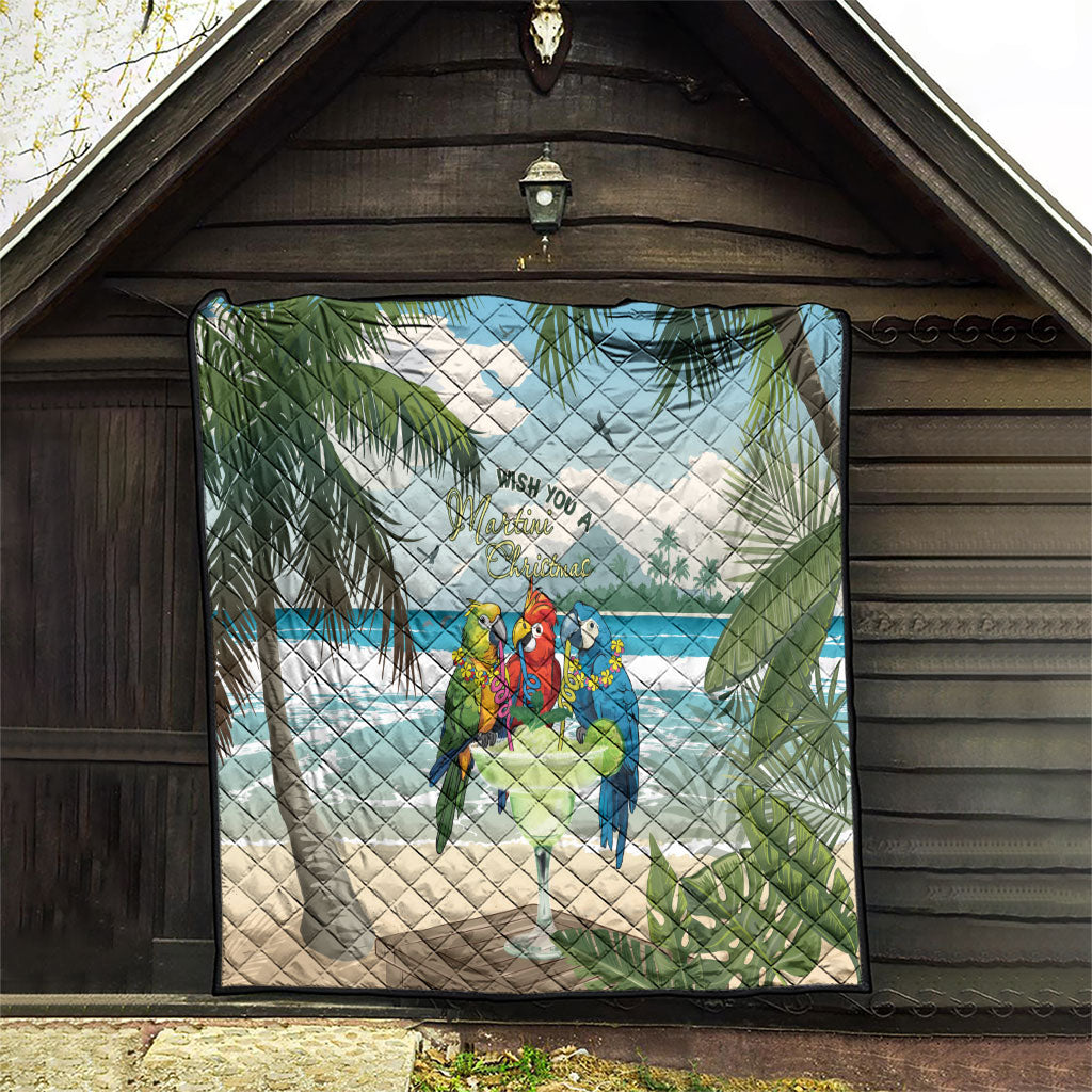 Wish You A Merry Martini Christmas Quilt Cocktail Parrot-dise LT7 - Polynesian Pride