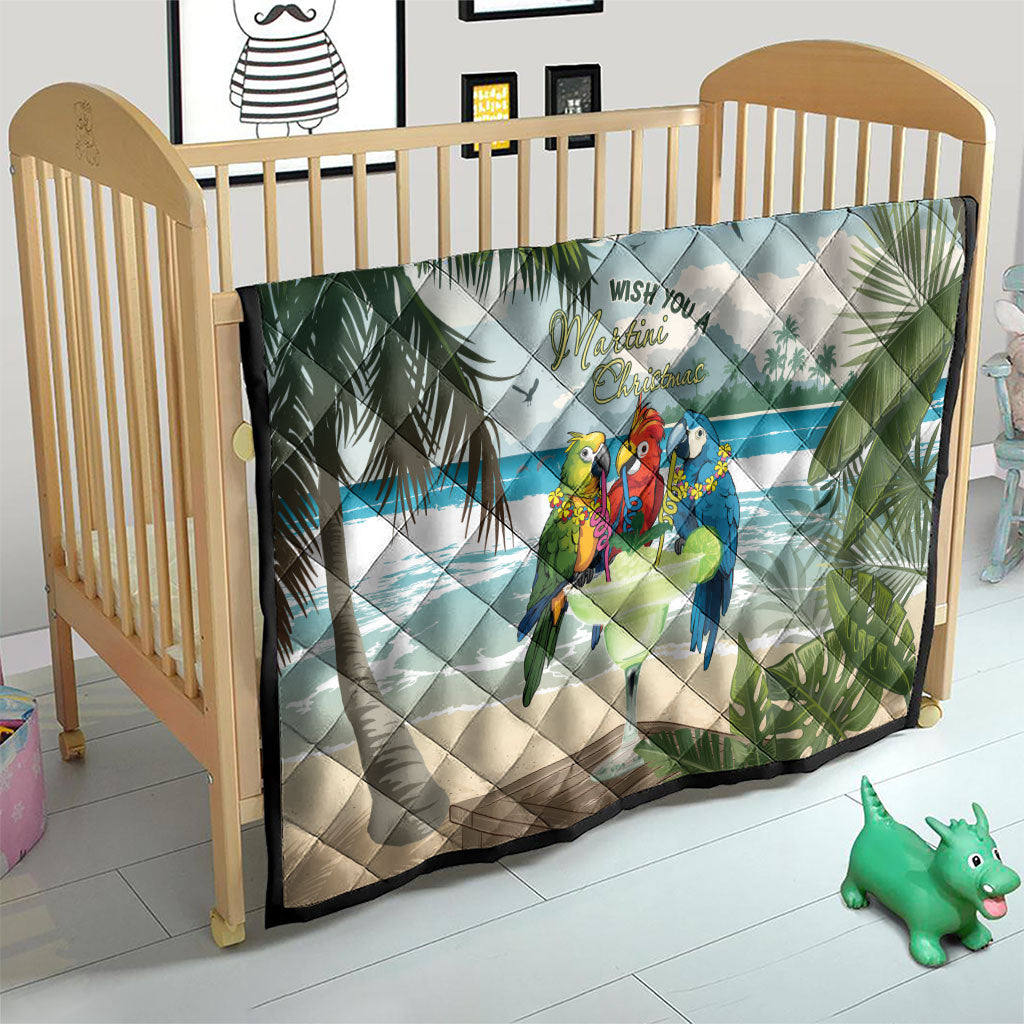 Wish You A Merry Martini Christmas Quilt Cocktail Parrot-dise LT7 - Polynesian Pride