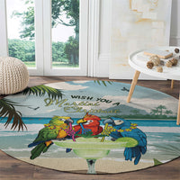 Wish You A Merry Martini Christmas Round Carpet Cocktail Parrot-dise LT7 - Polynesian Pride