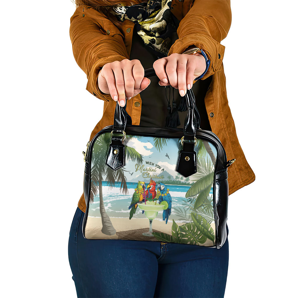 Wish You A Merry Martini Christmas Shoulder Handbag Cocktail Parrot-dise LT7 One Size Multicolor - Polynesian Pride
