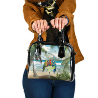 Wish You A Merry Martini Christmas Shoulder Handbag Cocktail Parrot-dise LT7 One Size Multicolor - Polynesian Pride