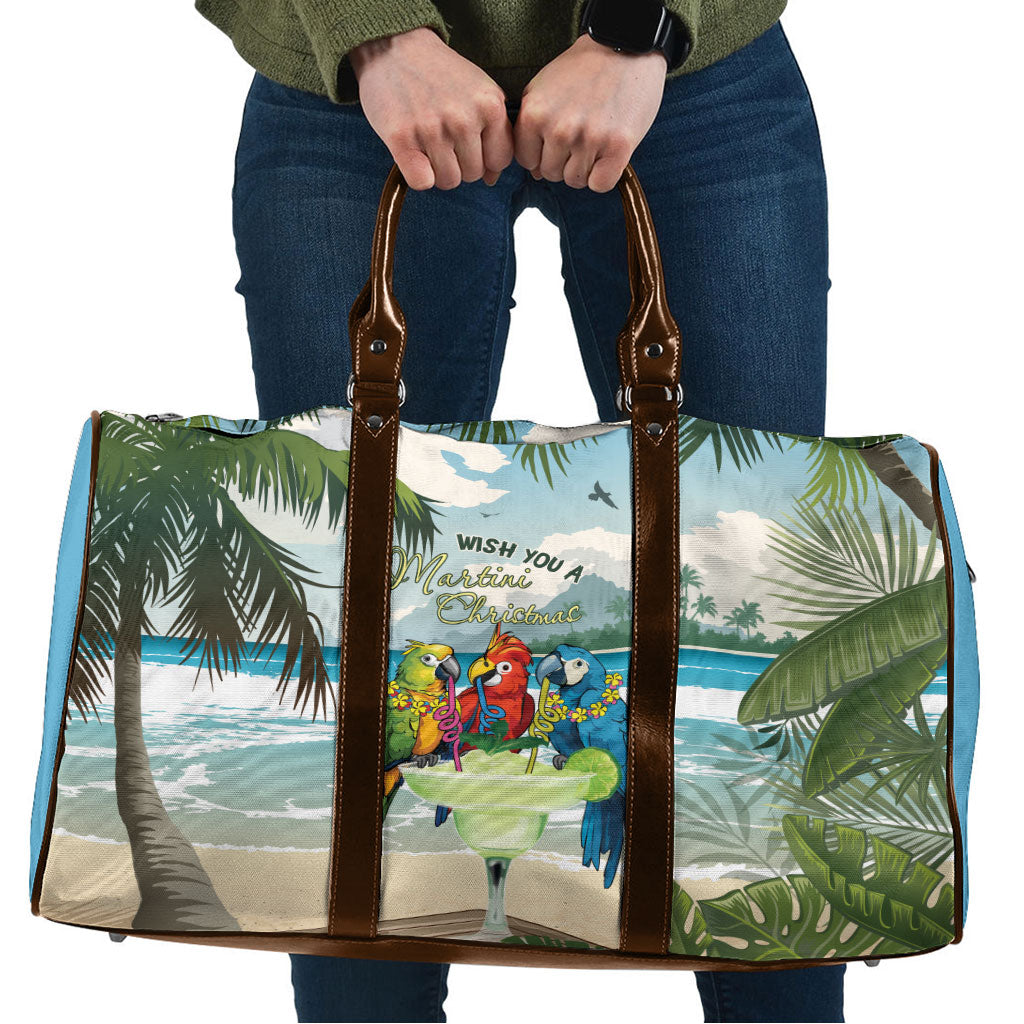 Wish You A Merry Martini Christmas Travel Bag Cocktail Parrot-dise LT7 Multicolor - Polynesian Pride